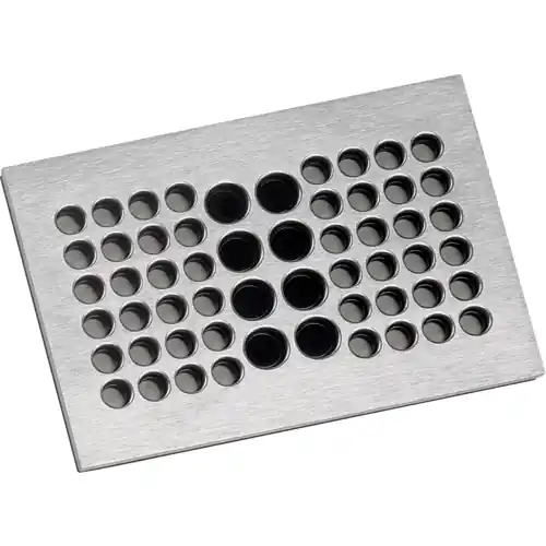 Expressversand Kabeldurchführungsplatte 100x145 mm, Edelstahl,KDP 100/24 V4A