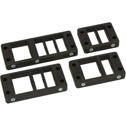 Heißes Angebot Kabeldurchführungsleiste, PP, schwarz, 87121122