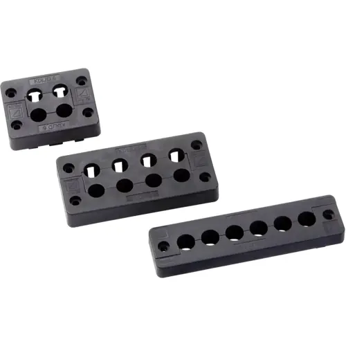 Top-Seller Kabeldurchführungsleiste, PP/TPE, schwarz, 87141042