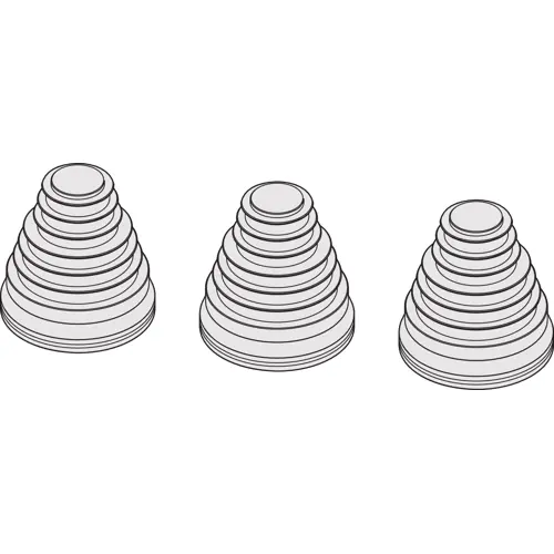 Stufen-Kabeldurchführung, Kabel-Ø 30 bis 72 mm, EPDM, lichtgrau, 22349-034 Wochenendangebot