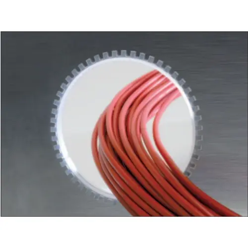 Kantenschutzprofil, gezahnte Kante, (B x H) 4.3 x 4.3 mm, PE AF, weiß, 08260013001 Top-Seller