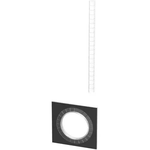 Kostenfreie Lieferung Kantenschutzprofil, gezahnte Kante mit Kleber, (B x H) 5.4 x 5.6 mm, max. Klemmbereich 3.7 mm, PE, natur, GEE144F-A-C