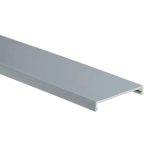 Markenprodukt Abdeckprofil, (L x B x H) 1.8 m x 57.2 x 8.9 mm, PVC, grau, C2LG6, 1 Stück mit 6 Fuß