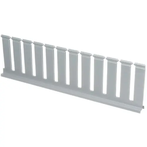 Neuheit Trennwand, (L x B x H) 1.8 m x 19 x 89.6 mm, PVC, grau, SD4H6, 1 Stück mit 6 Fuß