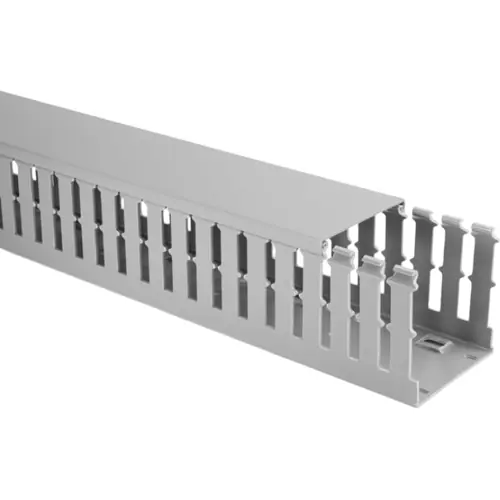 Verdrahtungskanal, (L x B x H) 2000 x 25 x 80 mm, PVC, grau, 181-10198, 1 Stück mit 2 Meter Neu Im Sortiment