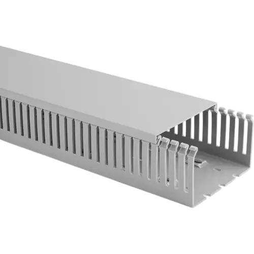 Verdrahtungskanal, (L x B x H) 2000 x 80 x 40 mm, PVC, grau, 184-10098, 1 Stück mit 2 Meter Heißes Angebot