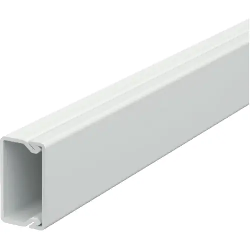 Kabelkanal, (L x B x H) 2000 x 30 x 17.5 mm, PVC, lichtgrau, 6025048, 1 Stück mit 2 Meter Highlight