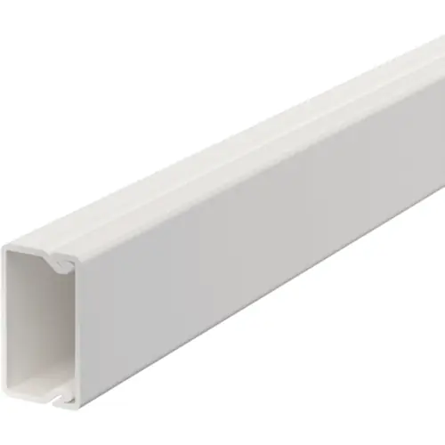 Schneller Versand Kabelkanal, (L x B x H) 2000 x 30 x 17.5 mm, PVC, reinweiß, 6191010, 1 Stück mit 2 Meter