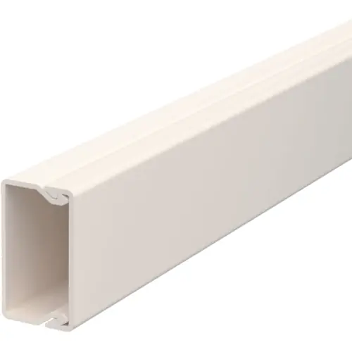 Kabelkanal, (L x B x H) 2000 x 35 x 20 mm, PVC, cremeweiß, 6026370, 1 Stück mit 2 Meter Expressversand