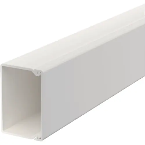 Zertifiziert Kabelkanal, (L x B x H) 2000 x 45 x 30 mm, PVC, reinweiß, 6191118, 1 Stück mit 2 Meter