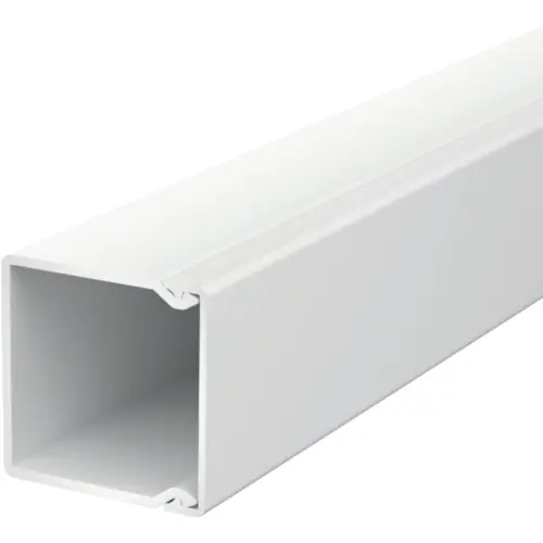 Preisreduziert Kabelkanal, (L x B x H) 2000 x 40 x 40 mm, PVC, lichtgrau, 6027016, 1 Stück mit 2 Meter