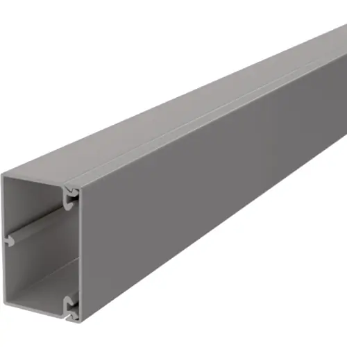 Kabelkanal, (L x B x H) 2000 x 60 x 40 mm, PVC, steingrau, 6025633, 1 Stück mit 2 Meter Angebot