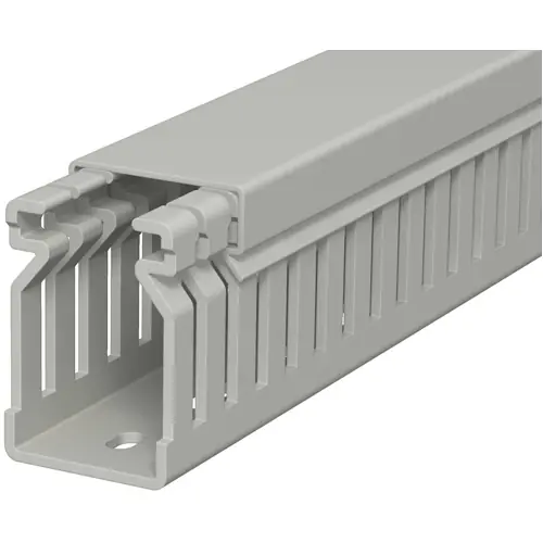 Neue Ware Verdrahtungskanal, (L x B x H) 2000 x 25 x 40 mm, PVC, steingrau, 6178010, 1 Stück mit 2 Meter