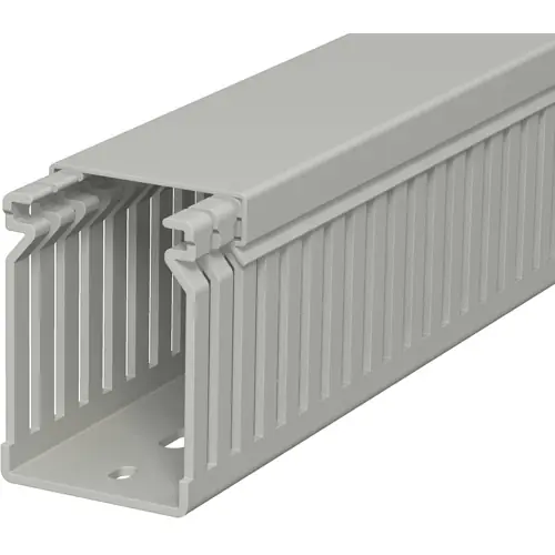Nur Heute Verdrahtungskanal, (L x B x H) 2000 x 40 x 60 mm, PVC, steingrau, 6178031, 1 Stück mit 2 Meter