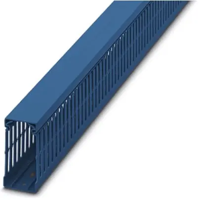 Verdrahtungskanal, (L x B x H) 2000 x 40 x 80 mm, PVC, blau, 3240311 Preisreduziert