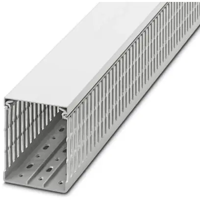 Verdrahtungskanal, (L x B x H) 2000 x 80 x 100 mm, PVC, weiß, 3240636 Aktuell