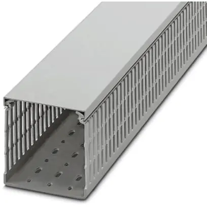 Verdrahtungskanal, (L x B x H) 2000 x 100 x 100 mm, PC/ABS, grau, 3240364 Expressversand