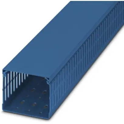 Verdrahtungskanal, (L x B x H) 2000 x 100 x 80 mm, PC/ABS, blau, 3240605 Begrenztes Angebot