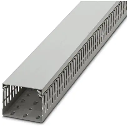 Verdrahtungskanal, (L x B x H) 2000 x 80 x 60 mm, PC/ABS, grau, 3240358 Preisknaller