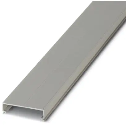 Preiswert Abdeckprofil, (L x B x H) 2000 x 60 x 14.4 mm, PC/ABS, grau, 3240372