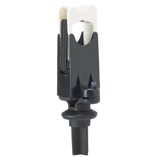 Drahthalterung, elastisch, (L x B x H) 29.7 x 40.4 x 106.4 mm, Nylon, schwarz, für QB-MOUNT-L, QB-RER1.25-X Ausverkauf