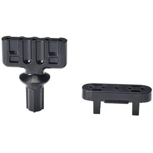 Fünf-Nagel-Halter, (L x B x H) 50.8 x 45.7 x 52.3 mm, ABS, schwarz, für QB-MOUNT-L, HBN2-T, QB-FN2-Q Garantierte Lieferung