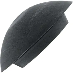 Neu Dichtkappe, (H) 14.5 mm, Kopf-Ø 45.2 mm, Montage-Ø 34.9 mm, Wandstärke 3,2 mm, TPE, schwarz, 3837