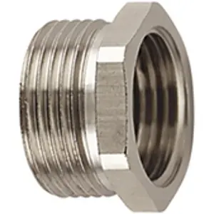 Gewinde Adapter, M25/M50, Messing, vernickelt, metall, für Metallschutzschläuche, 166-50917 Wochenendangebot