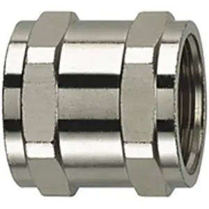Schlauchverbinder, gerade, (L) 34 mm, Kopf-Ø 53 mm, NPB, metall, für Metallschutzschläuche, 166-50404 Gratis Versand