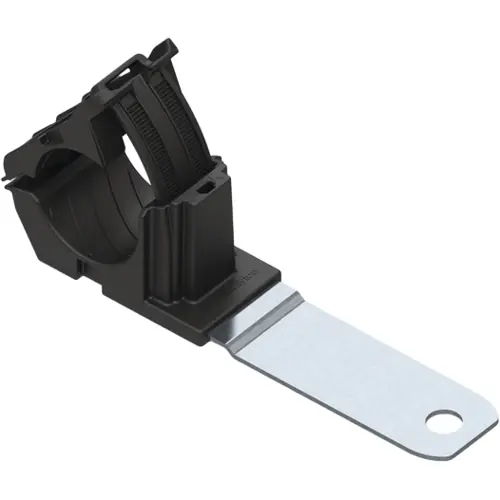 Schelle, M10, (L x B) 207.1 x 34.9 mm, Montage-Ø 10.29 mm, Klemmbereich 19,4-36 mm, PA, schwarz, für Drähte/Kabel/Schläuche, 151-01481 Aktuell