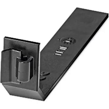 Bestseller Drahthalteklammer, 100x100 mm, (B) 14 mm, ABS, schwarz, für Befestigung an Kanalfingern, 181-10020