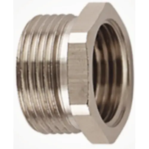 Gewinde Adapter, Messing, vernickelt, silber, für M40-M32, 166-50922 Zertifiziert