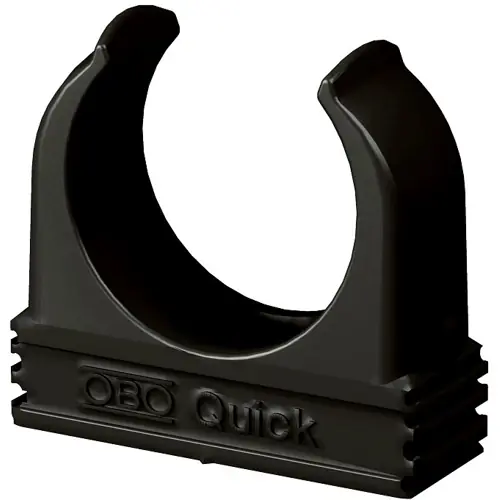 Rohrschelle, (L x B x H) 57.3 x 16 x 51 mm, Montage-Ø 4.6 mm, PP, schwarz, für Elektroinstallationsrohr Ø 40 mm, 2149575 Online Kaufen