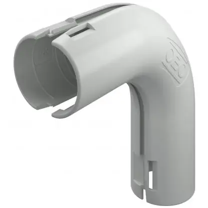 Formteil Rohrbogen, 90°, (L x H) 83.2 x 23 mm, Kopf-Ø 21 mm, PP, lichtgrau, für M20, 2154054 Rabatt