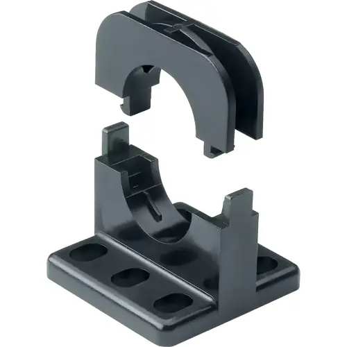 Begrenztes Angebot Schlauchhalter, M16/P11, (L x B x H) 38 x 38 x 39.5 mm, PC, schwarz, für Murrflex-Wellrohrprofile, 83641019