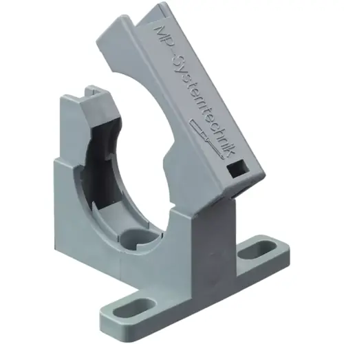 Kracherpreis Universalhalter, mit Fuß, (L x B x H) 42 x 38 x 42 mm, PA, lichtgrau, für M25/P21, 83621613