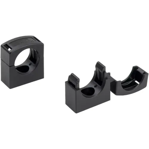 Saisonangebot Universalhalter, halogenfrei, (L x B x H) 67.5 x 15 x 68 mm, PA, schwarz, für Murrflex-Wellrohrprofile, 83621864