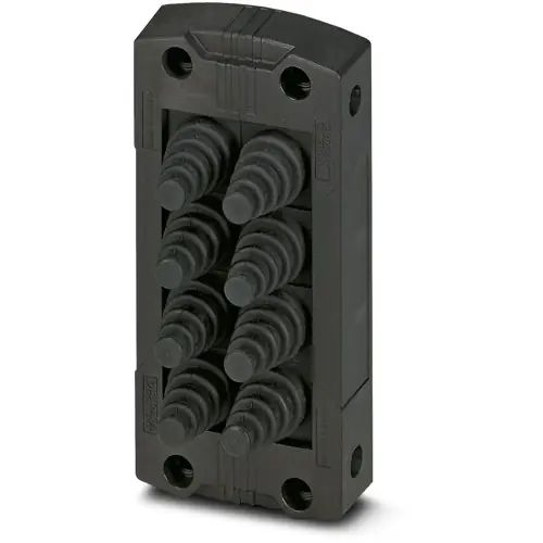 Preisknaller Dichtungsrahmen, Größe B16, 8 Konustüllen, Leiter-Ø 2-11 mm, (L x B x H) 120 x 58 x 20 mm, PA/NBR, schwarz, 1411073