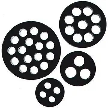 Mehrfachdichteinsatz, M50, Kopf-Ø 41.8 mm, NBR, schwarz, für 16 x Kabel-Ø 4 mm, 53350164 Sonderaktion