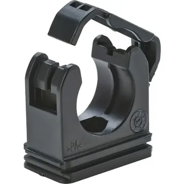 Meistverkauft Schlauchhalter, (L x H) 27 x 25 mm, Kopf-Ø 13 mm, PA, schwarz, 65500640