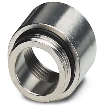 Schneller Versand NPT-Adapter, (L) 28 mm, Kopf-Ø 25 mm, Messing, vernickelt, für 3/4-M25, 1686850