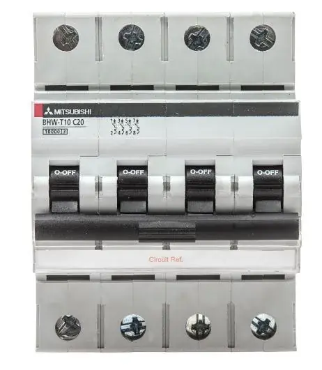 Mitsubishi Electric Sicherungsautomat BHW-T10 4P Ty#292099 Highlight